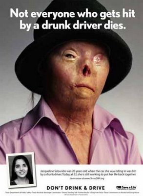 La foto di  di Jacqueline Saburido dopo l'incidente automobilistico del quale è rimasta vittima è diventata un simbolo della lotta all'alcolismo