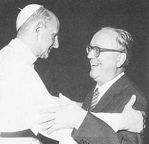 Vittorio Bachelet insieme a Paolo VI
