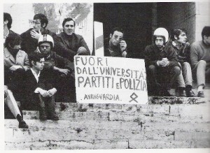Manifestanti a Valle Giulia, 1968