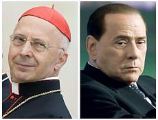 Franco Bagnasco e Silvio Berlusconi
