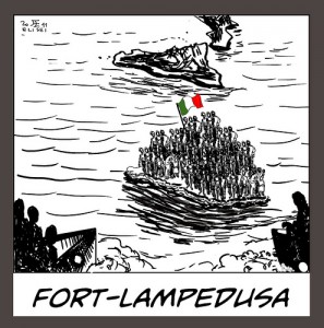 Fort-Lampedusa - Illustrazione di Francesco Elisei