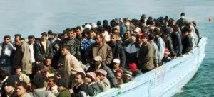 Migranti che arrivano sulle coste italiane