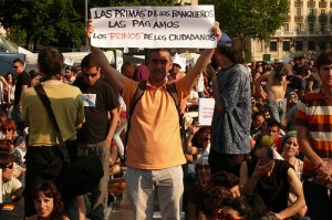 Indignados, Placa de Catalunya - Foto di Joan Grífols